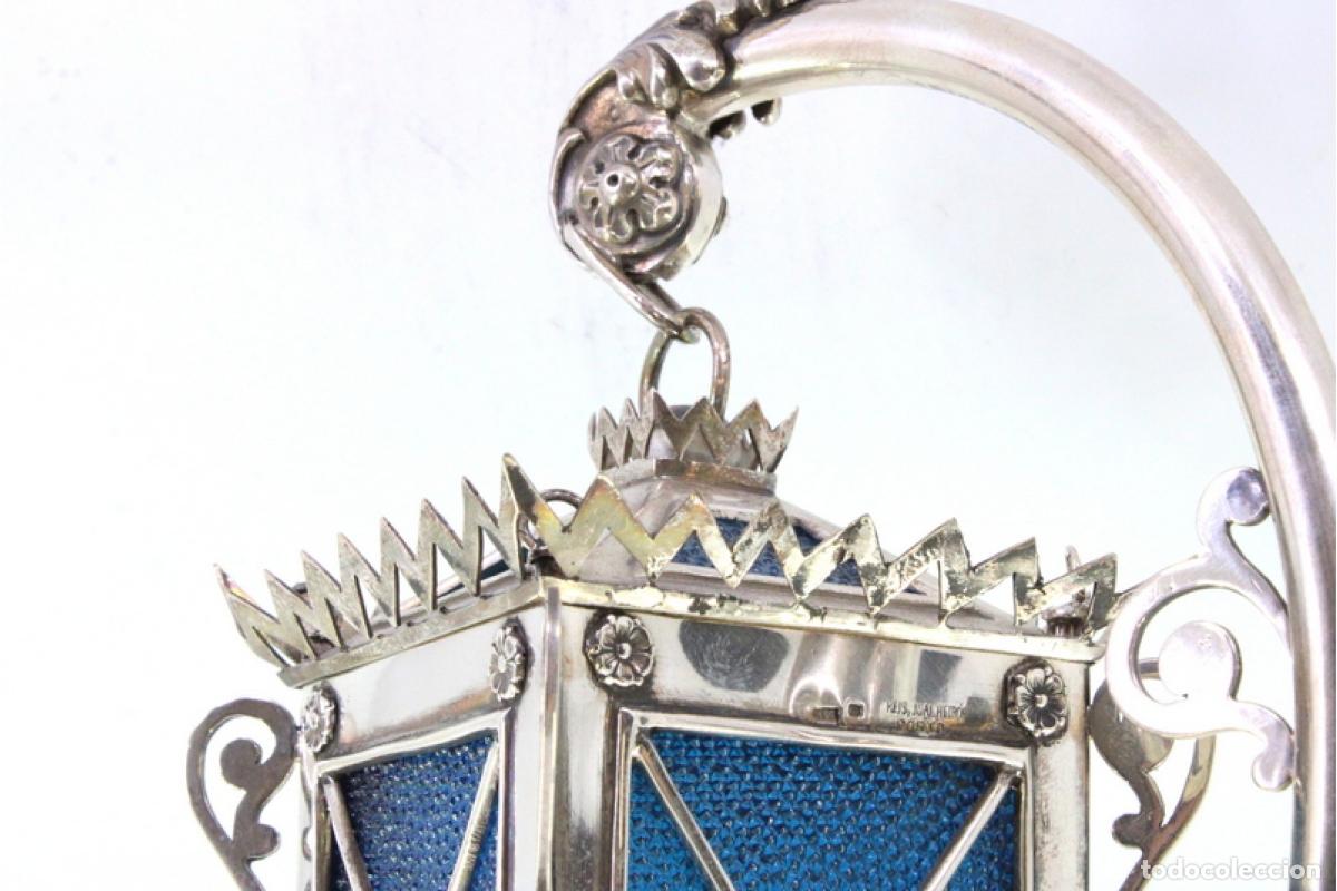 Antig&uuml;edades: L&aacute;mpara de plata - Foto 9