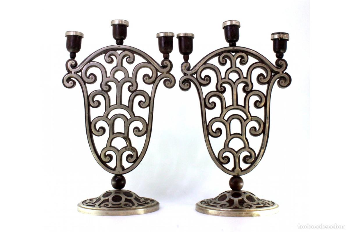 Antig&uuml;edades: Candelabros de plata - Foto 2