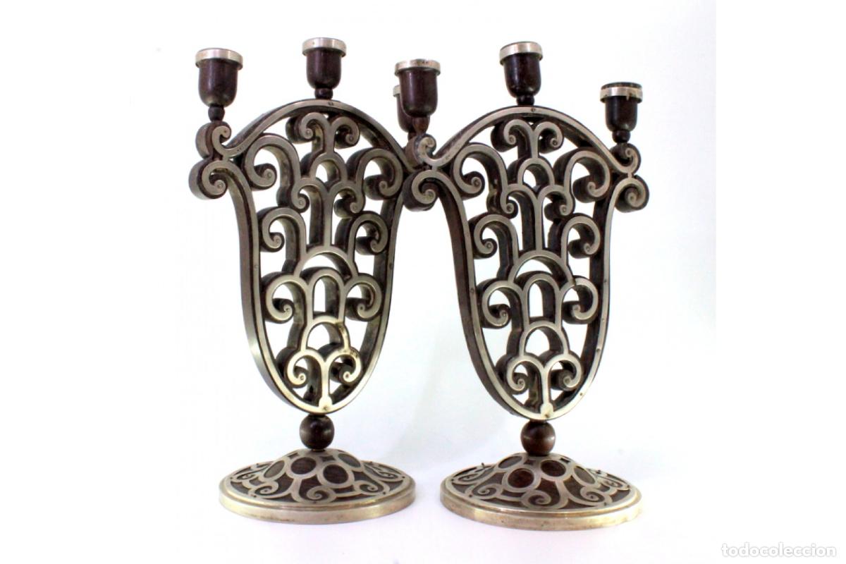 Antig&uuml;edades: Candelabros de plata - Foto 6