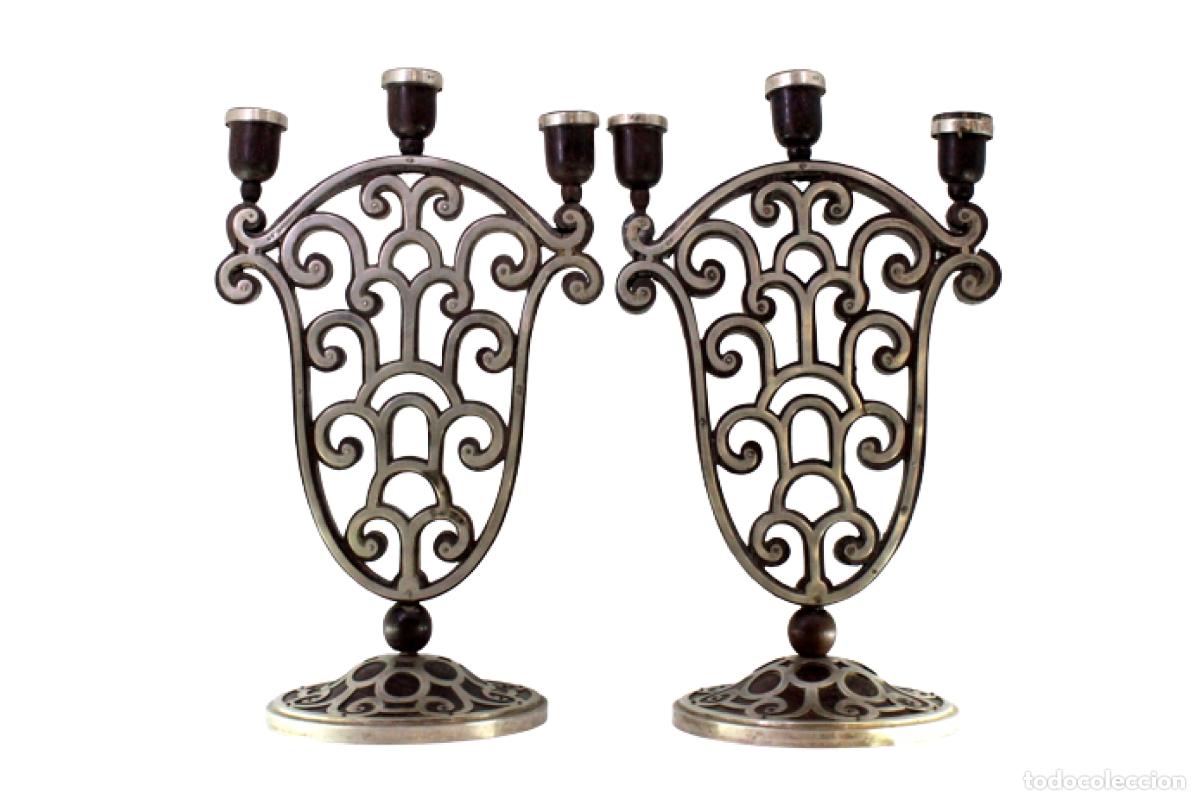 Antig&uuml;edades: Candelabros de plata - Foto 1