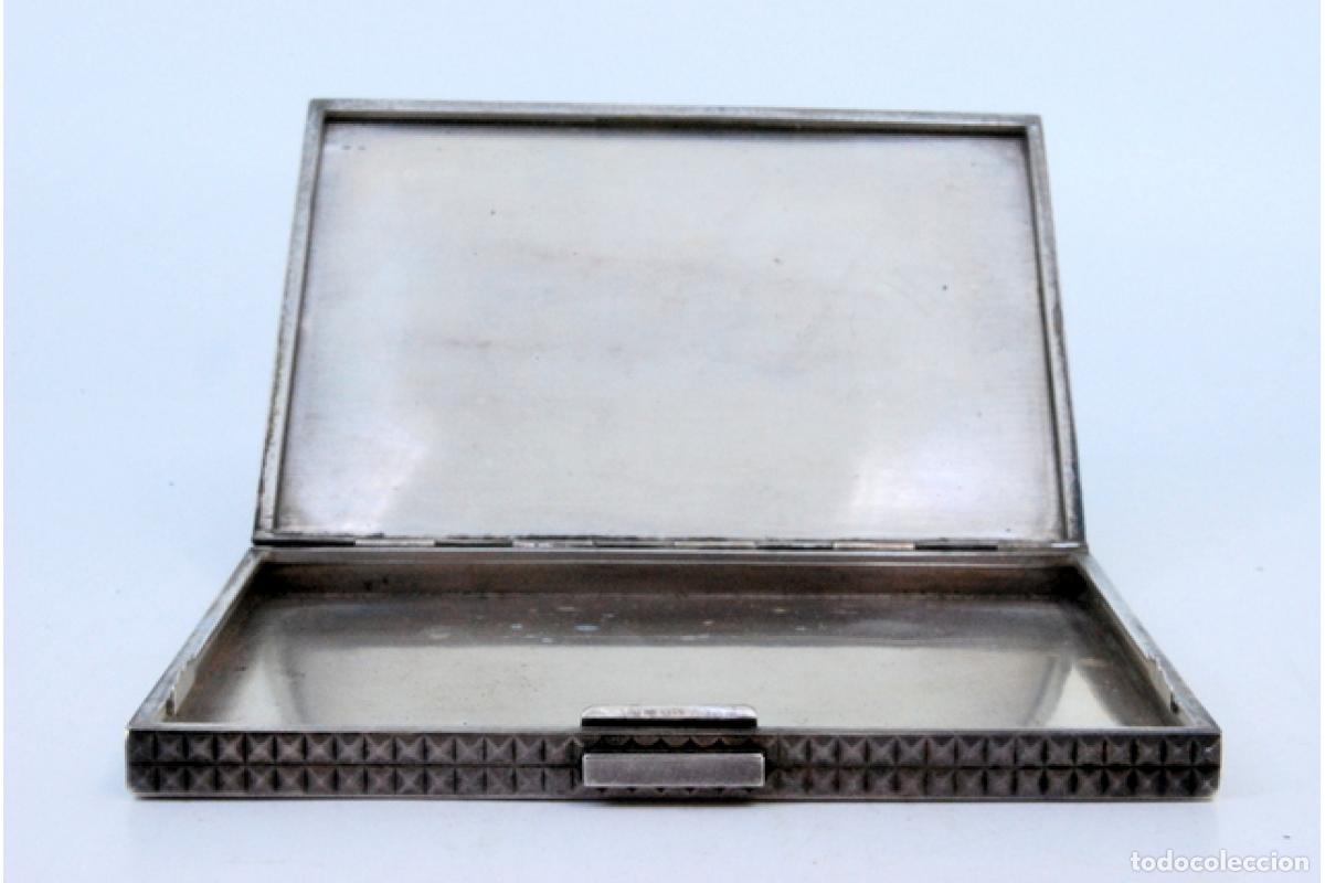 Antig&uuml;edades: Caja de cigarrillos, plateada - Foto 2