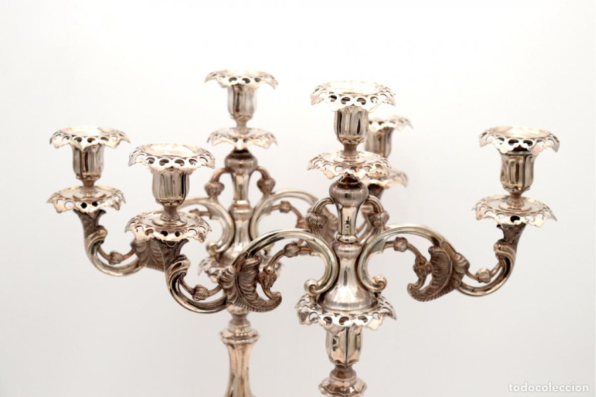 Antig&uuml;edades: Candelabros de plata - Foto 3