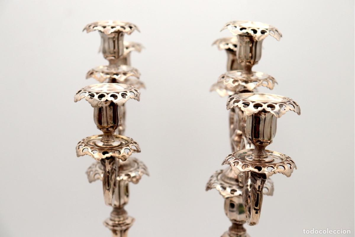 Antig&uuml;edades: Candelabros de plata - Foto 7