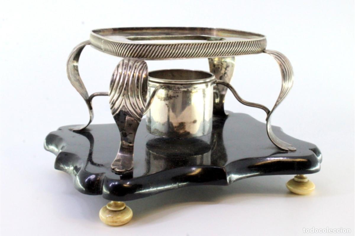 Antig&uuml;edades: L&aacute;mpara/candelabro de plata - Foto 2