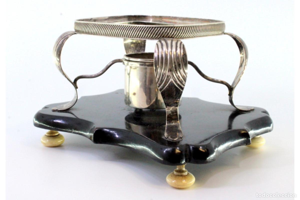 Antig&uuml;edades: L&aacute;mpara/candelabro de plata - Foto 3