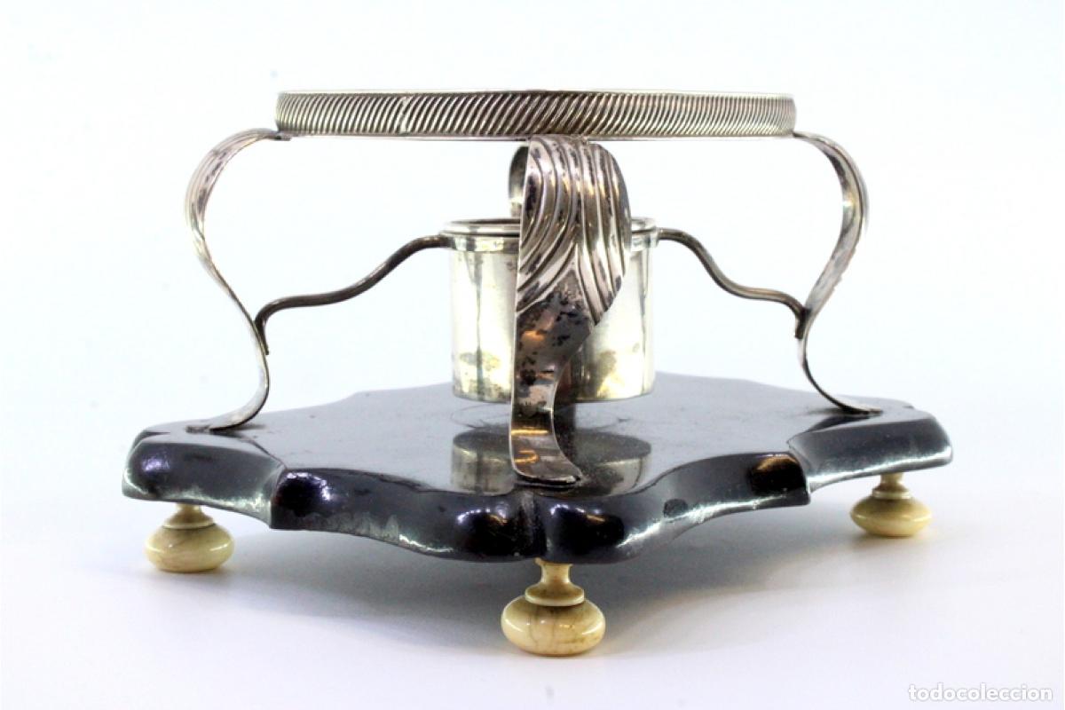 Antig&uuml;edades: L&aacute;mpara/candelabro de plata - Foto 6