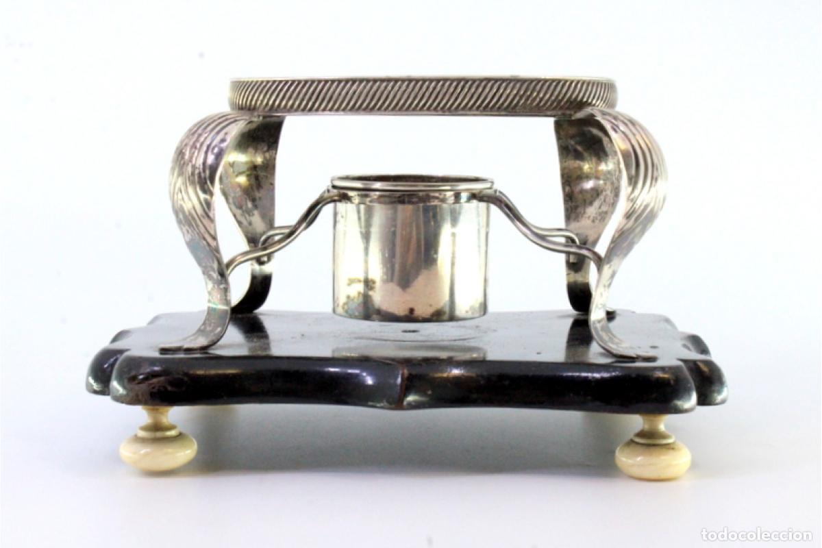 Antig&uuml;edades: L&aacute;mpara/candelabro de plata - Foto 7