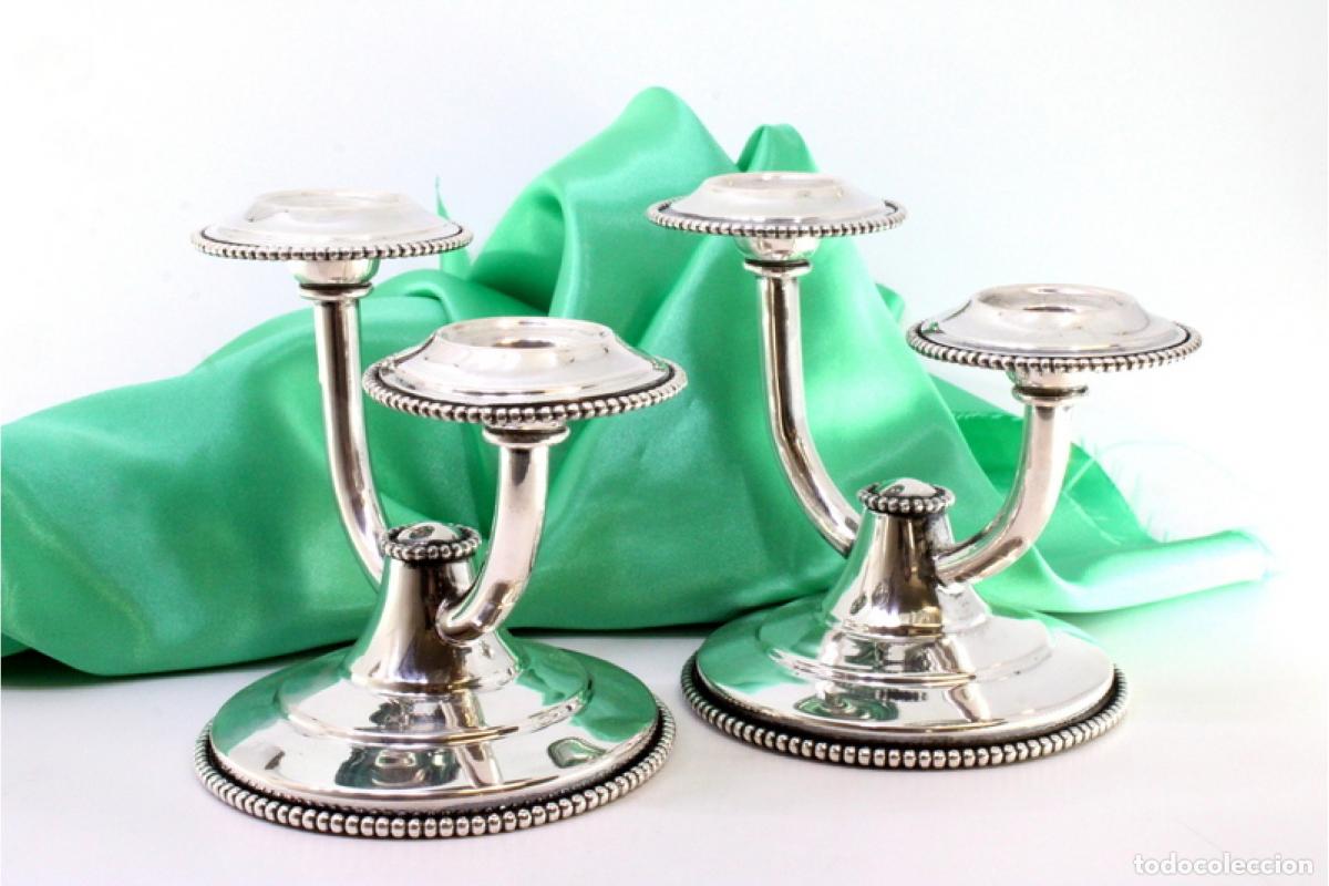 Antig&uuml;edades: Candelabros de plata - Foto 1