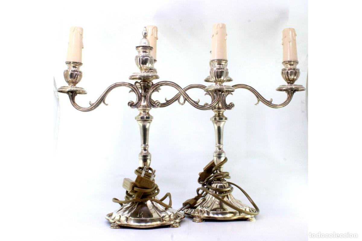 Antig&uuml;edades: Candelabros de plata - Foto 2