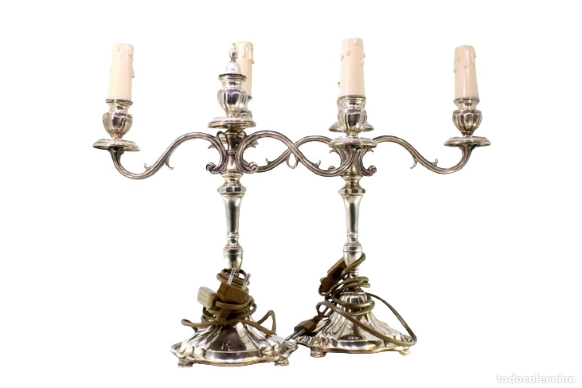 Antig&uuml;edades: Candelabros de plata - Foto 1