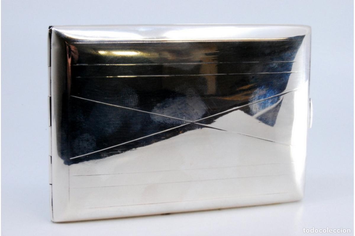 Antig&uuml;edades: Caja de cigarrillos, plateada - Foto 6