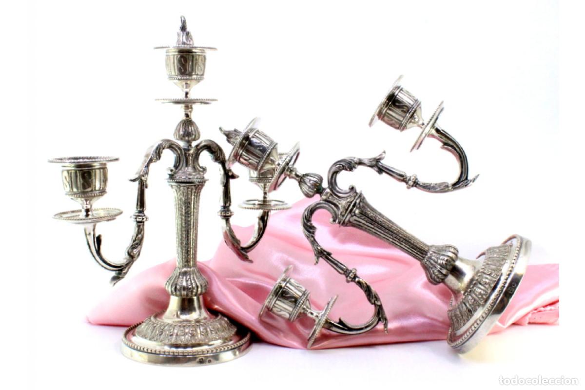 Antig&uuml;edades: Candelabros de plata - Foto 6