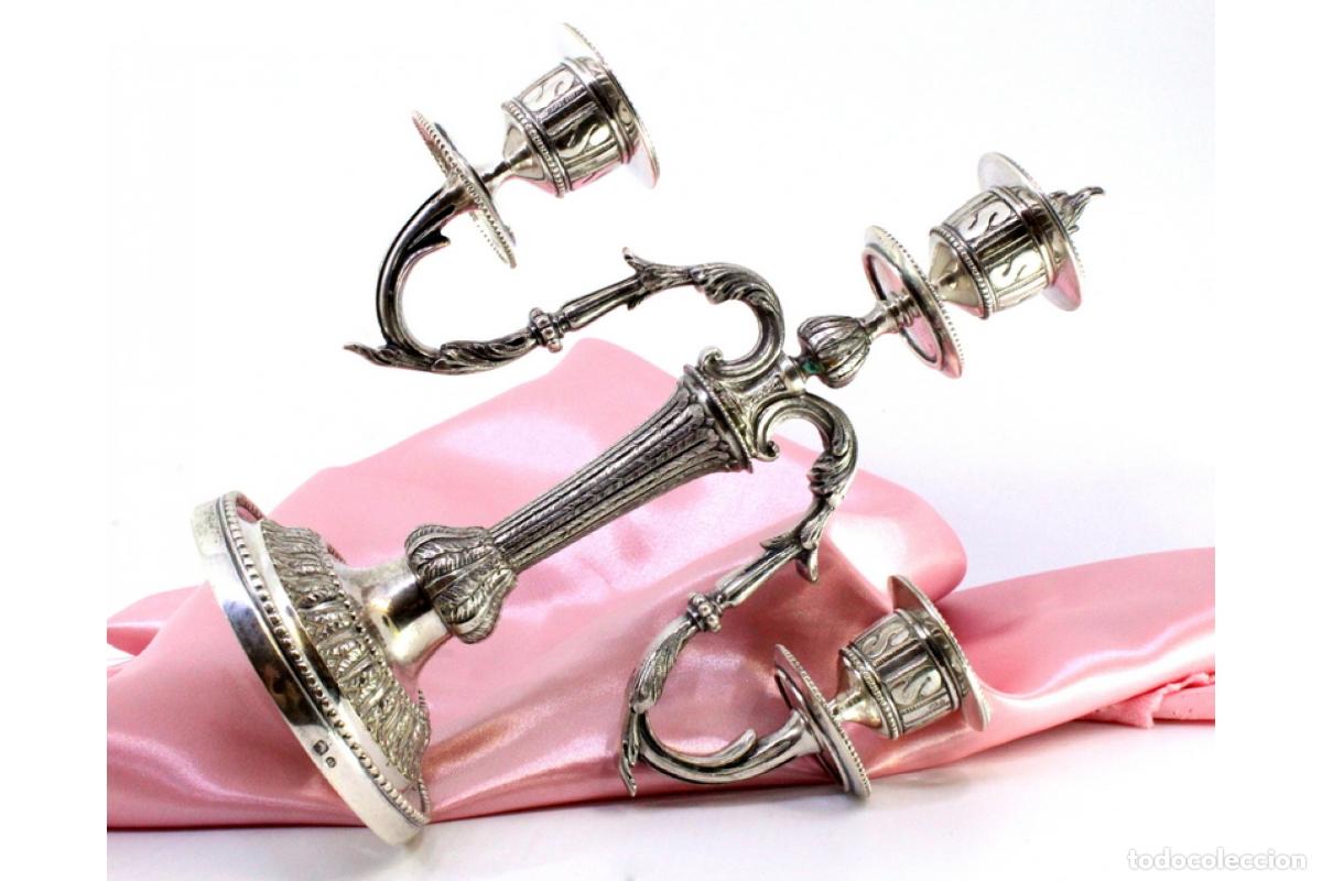 Antig&uuml;edades: Candelabros de plata - Foto 8