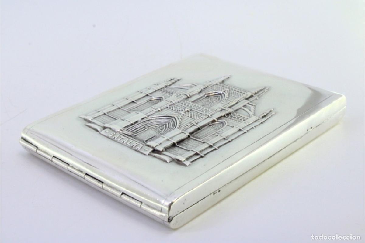 Antig&uuml;edades: Caja de cigarrillos, plateada - Foto 3