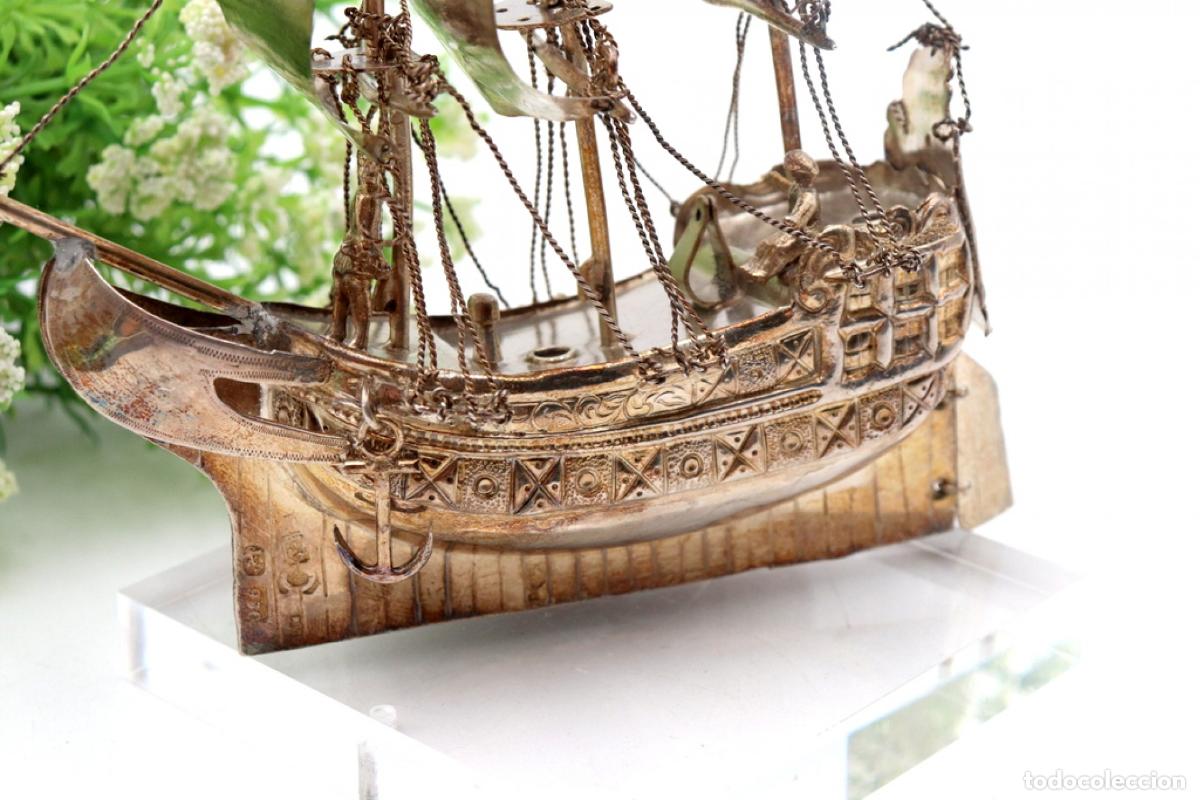 Antig&uuml;edades: Barco de plata - Foto 6