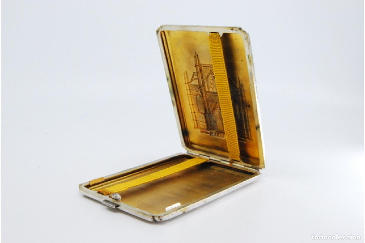 Antig&uuml;edades: Caja de cigarrillos, plateada - Foto 4