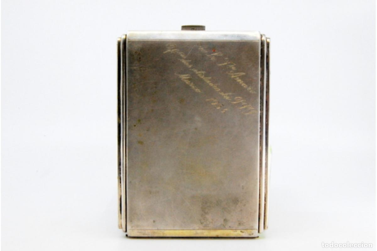 Antig&uuml;edades: Caja de cigarrillos, plateada - Foto 8