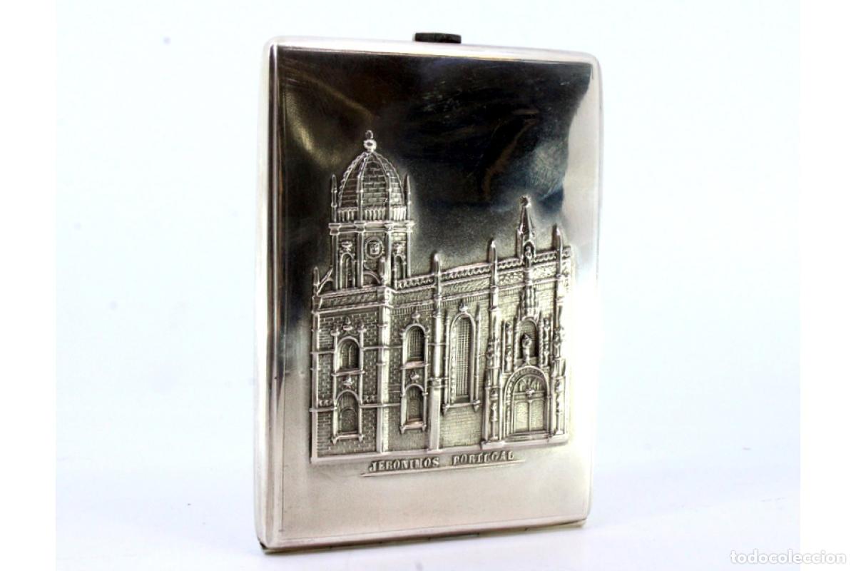 Antig&uuml;edades: Caja de cigarrillos, plateada - Foto 2