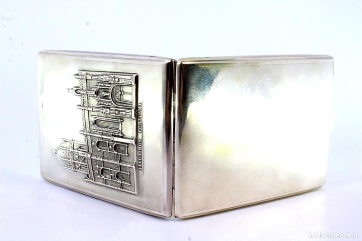 Antig&uuml;edades: Caja de cigarrillos, plateada - Foto 7