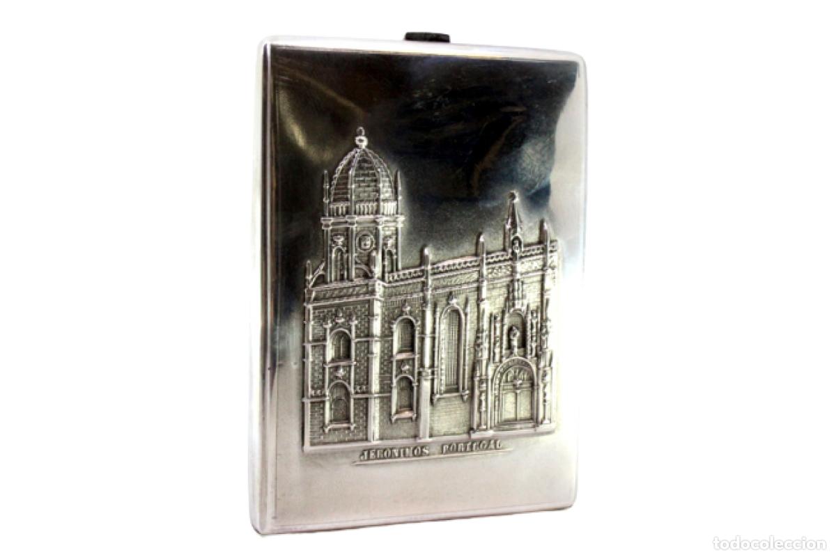 Antig&uuml;edades: Caja de cigarrillos, plateada - Foto 1