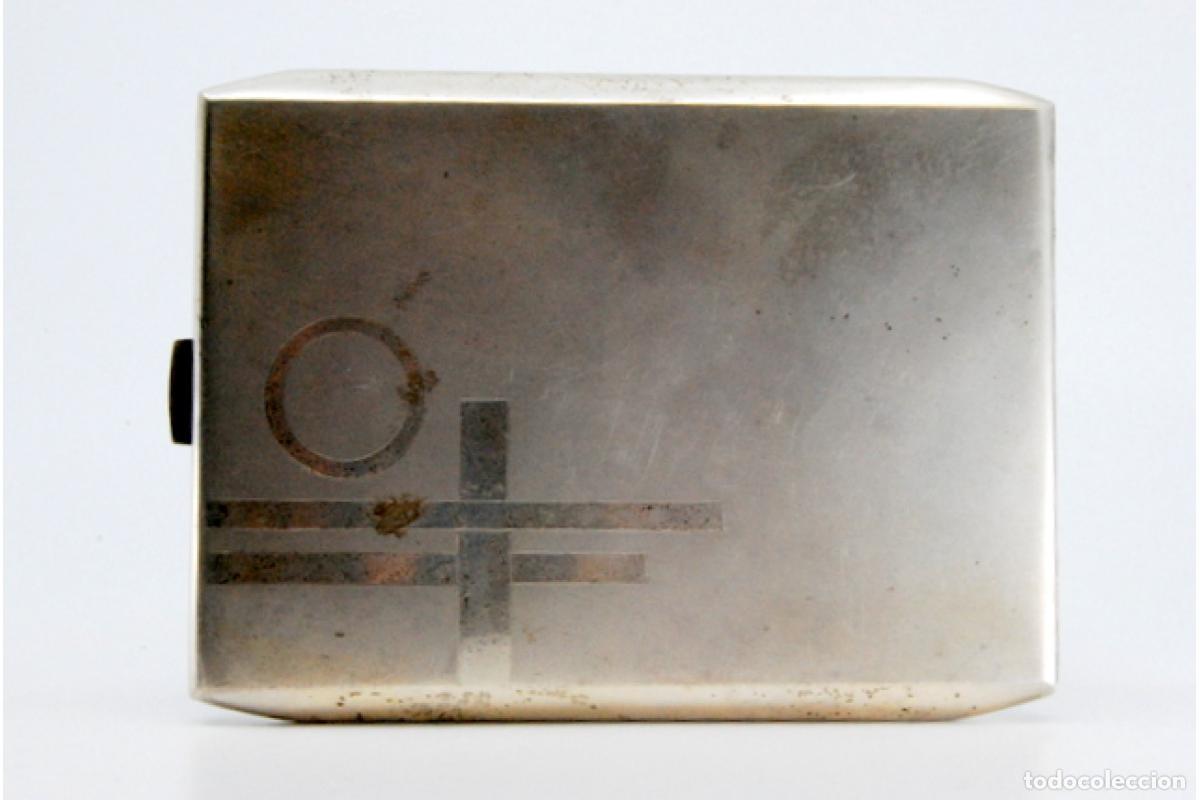 Antig&uuml;edades: Caja de cigarrillos, plateada - Foto 3