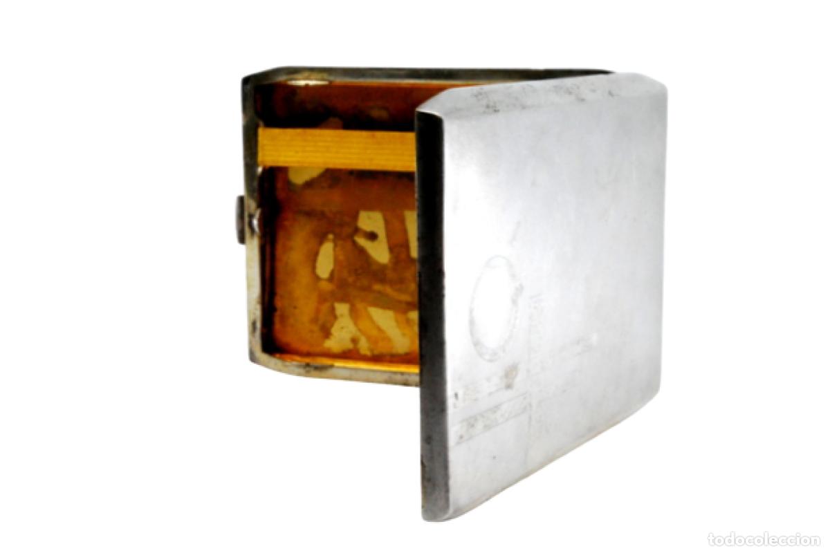 Antig&uuml;edades: Caja de cigarrillos, plateada - Foto 1