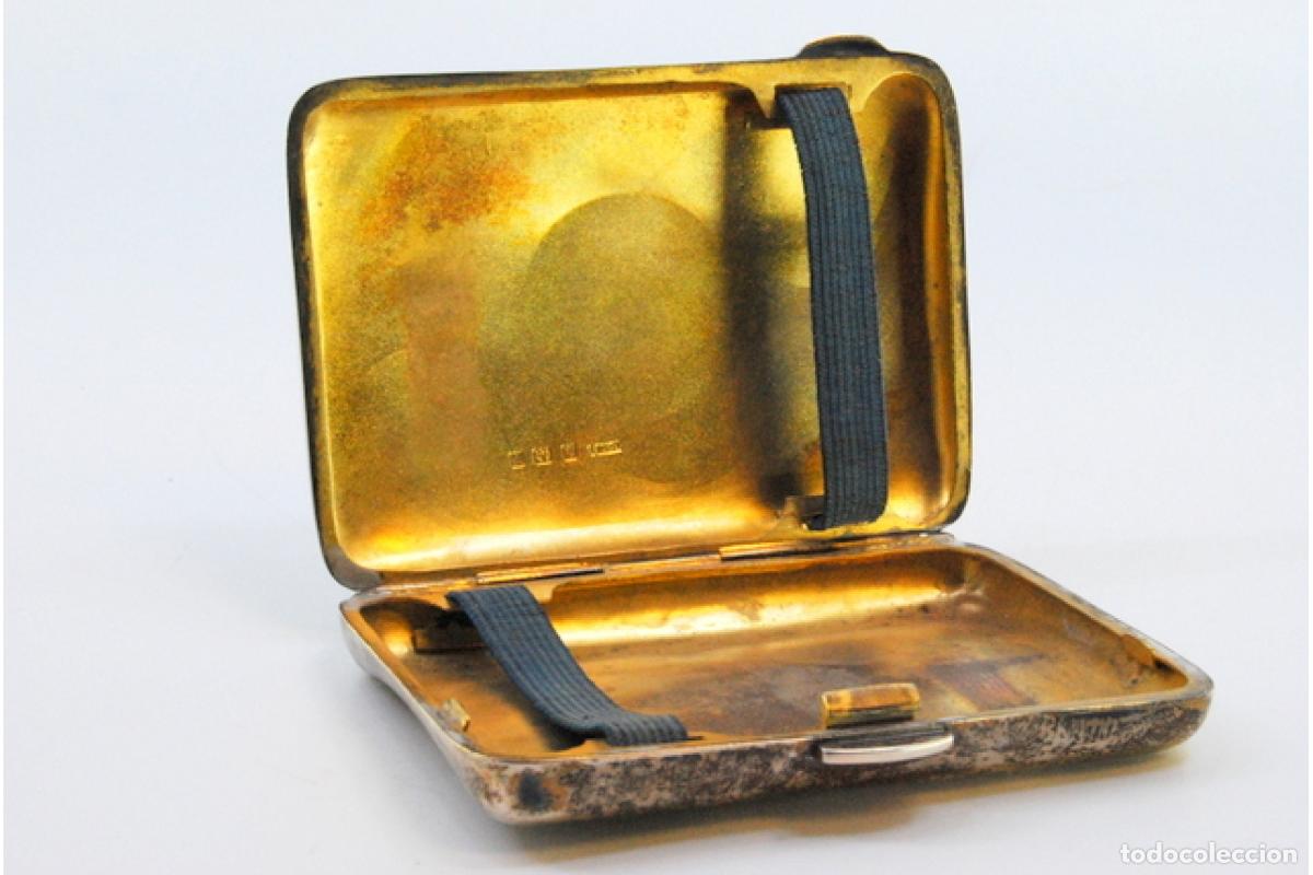Antig&uuml;edades: Caja de cigarrillos, plateada - Foto 3