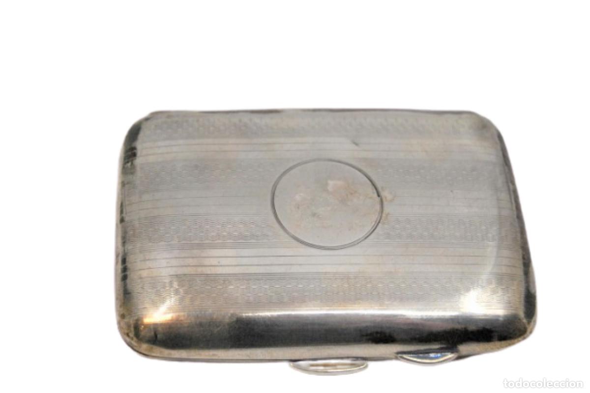 Antig&uuml;edades: Caja de cigarrillos, plateada - Foto 1