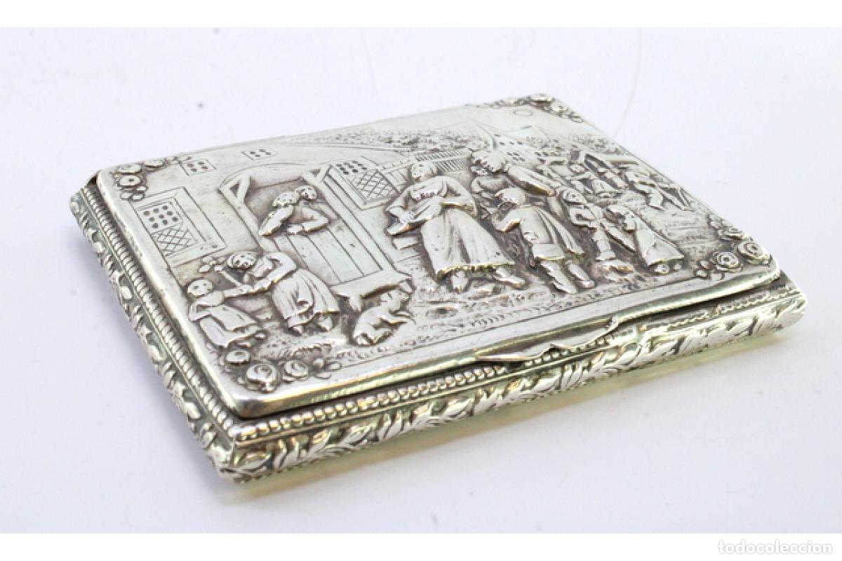 Antig&uuml;edades: Caja de tabaco, plata - Foto 3