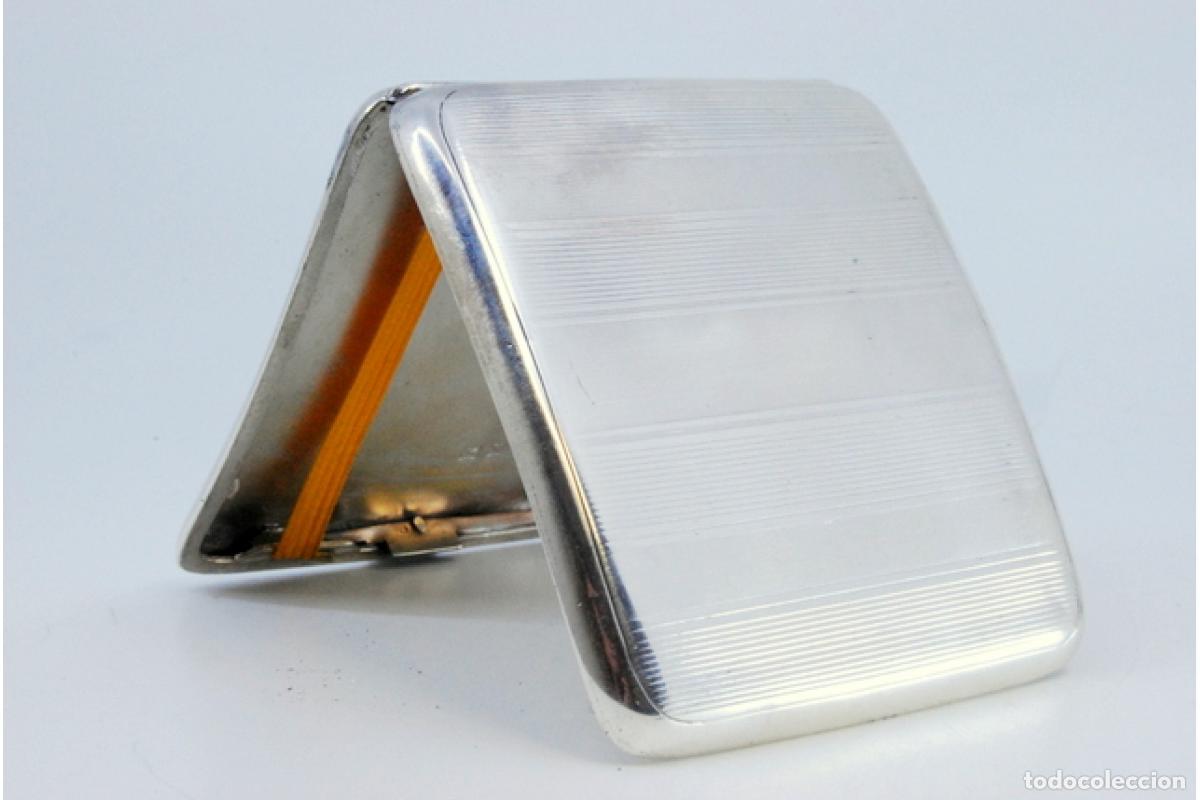 Antig&uuml;edades: Caja de cigarrillos, plateada - Foto 3