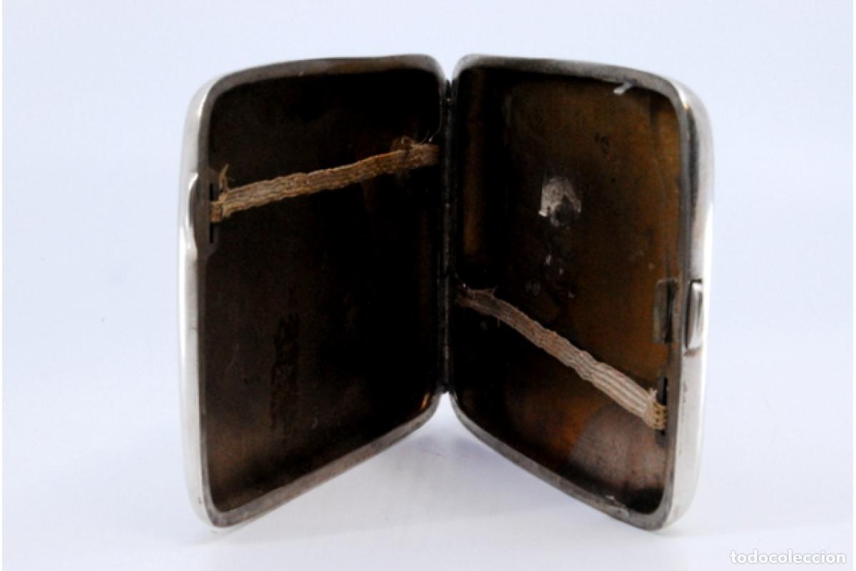 Antig&uuml;edades: Caja de cigarrillos, plateada - Foto 3