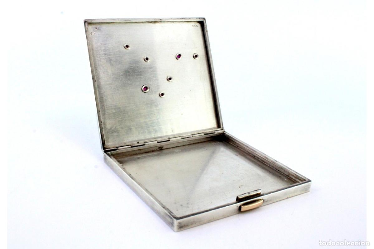 Antig&uuml;edades: Caja de cigarrillos, plateada - Foto 5