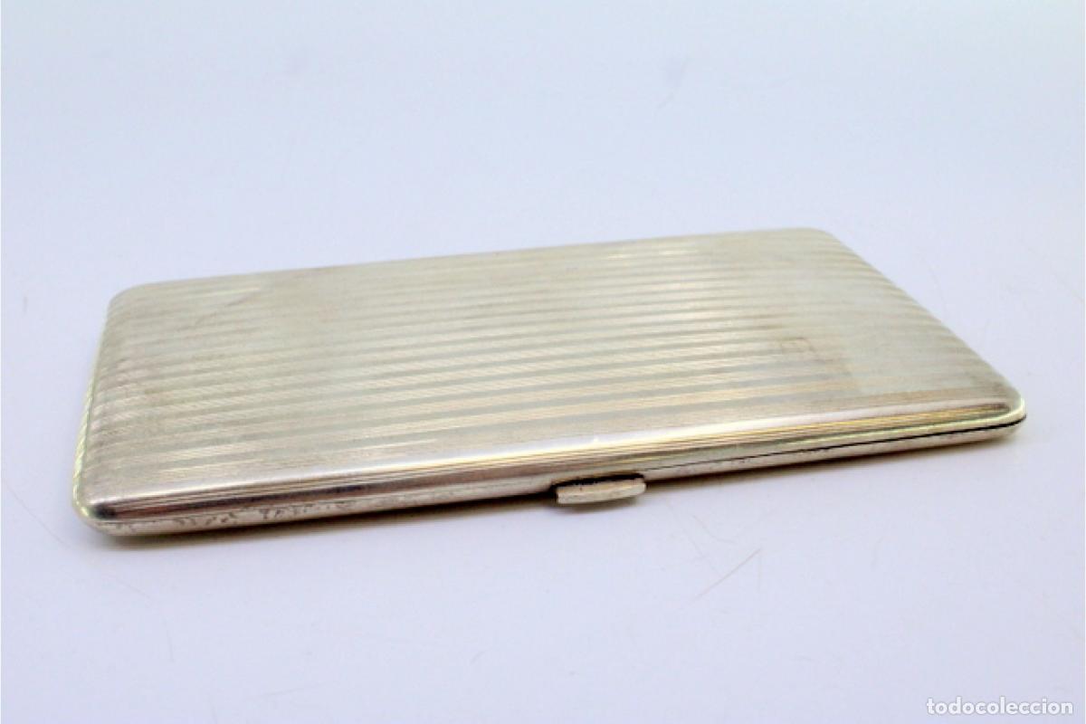 Antig&uuml;edades: Caja de cigarrillos, plateada - Foto 7