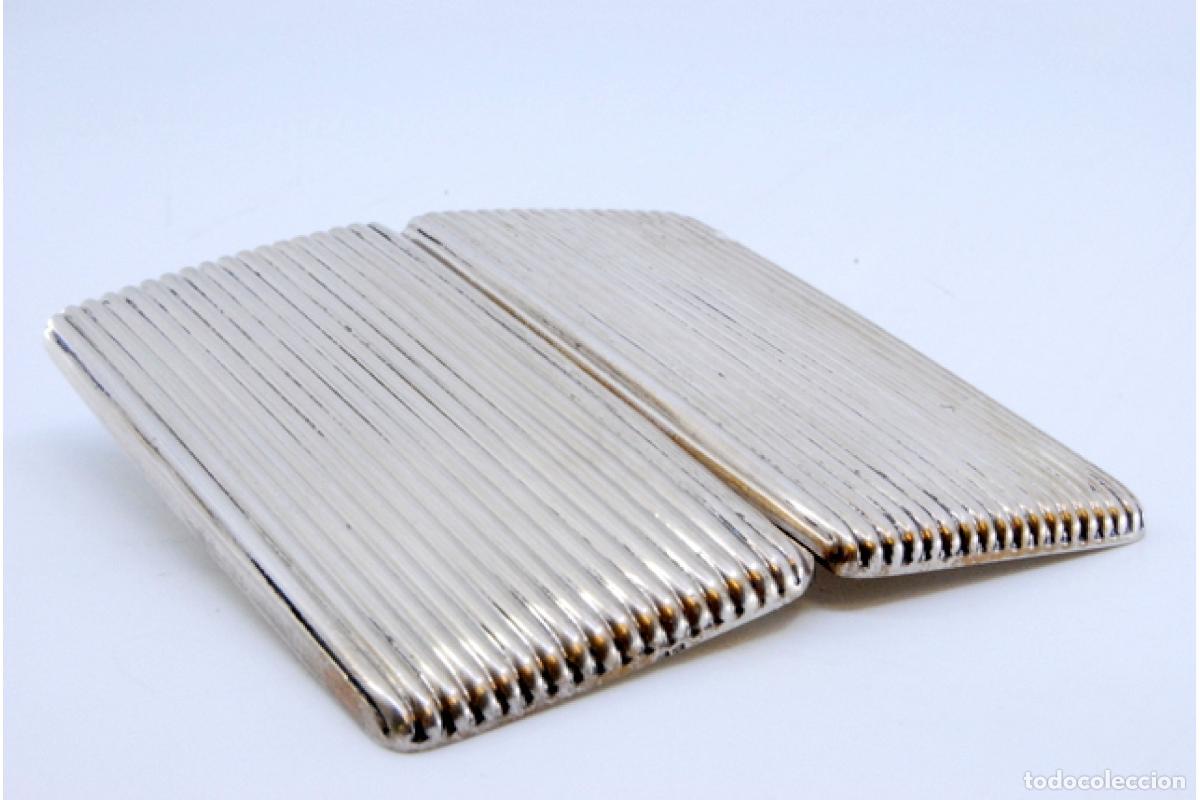 Antig&uuml;edades: Caja de cigarrillos, plateada - Foto 2