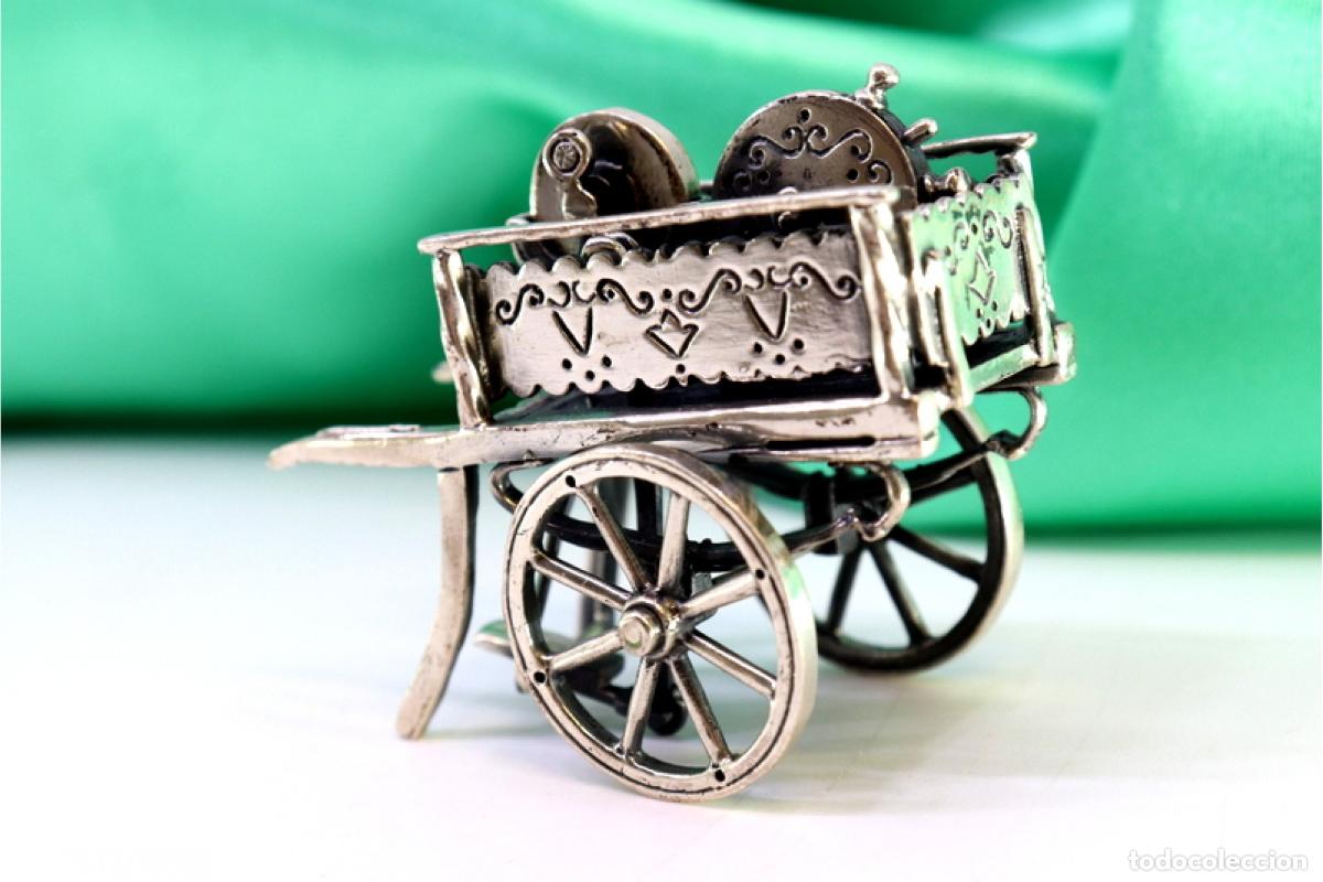 Antig&uuml;edades: Carro de afilador, en plata - Foto 3