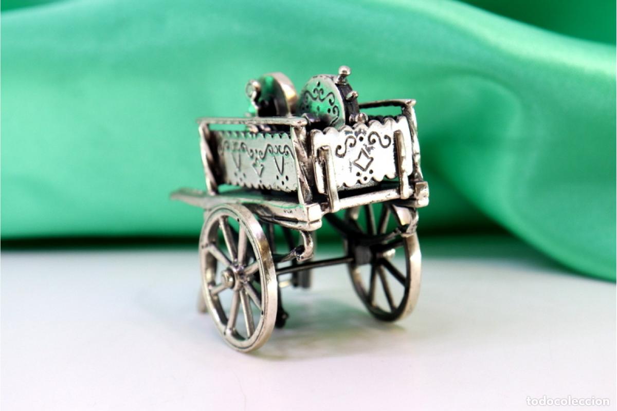 Antig&uuml;edades: Carro de afilador, en plata - Foto 4