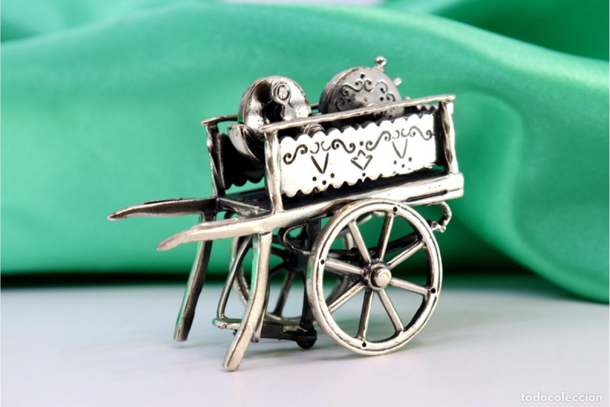 Antig&uuml;edades: Carro de afilador, en plata - Foto 5