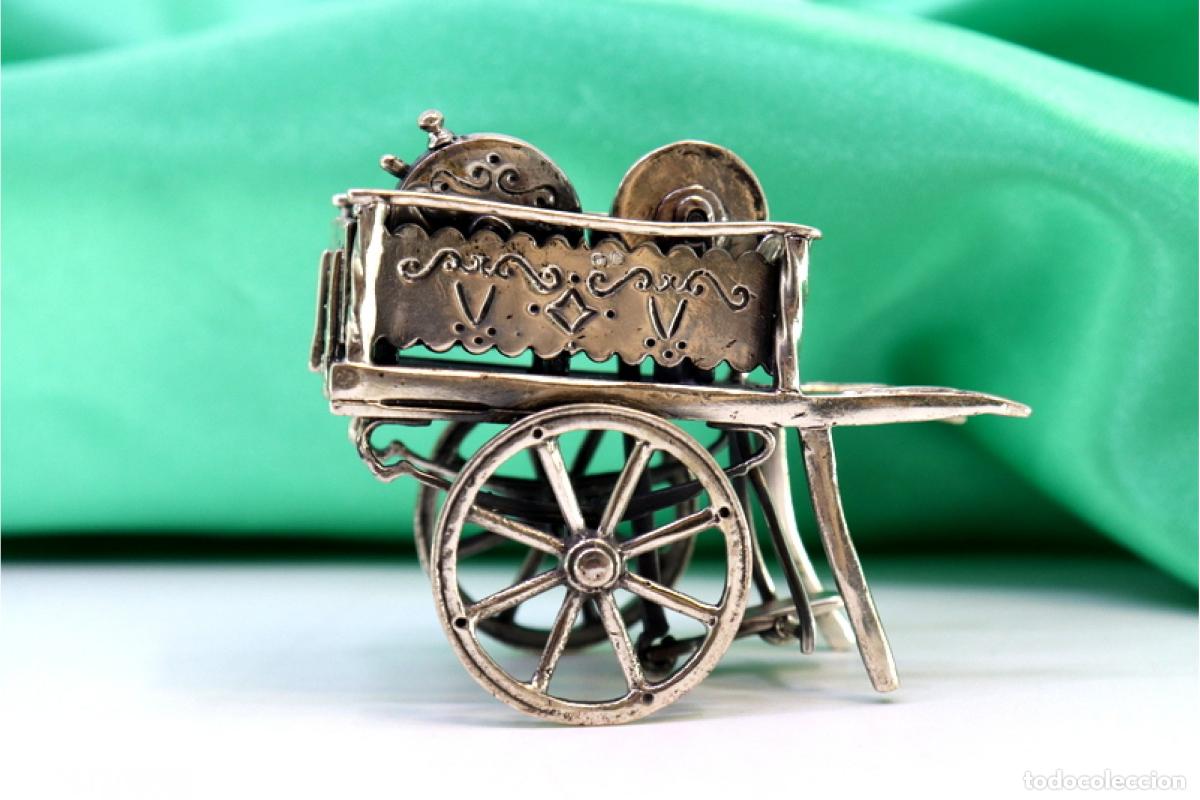 Antig&uuml;edades: Carro de afilador, en plata - Foto 1
