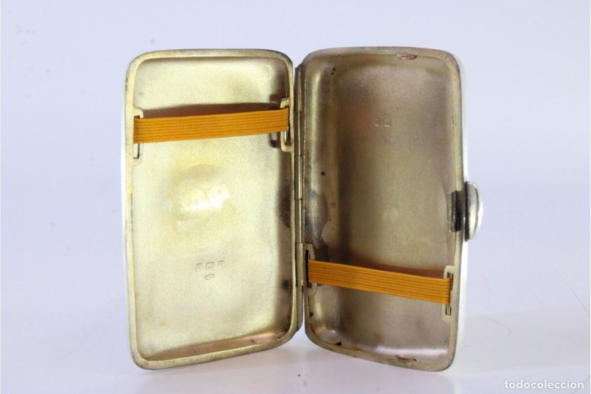 Antig&uuml;edades: Caja de cigarrillos, plateada - Foto 4