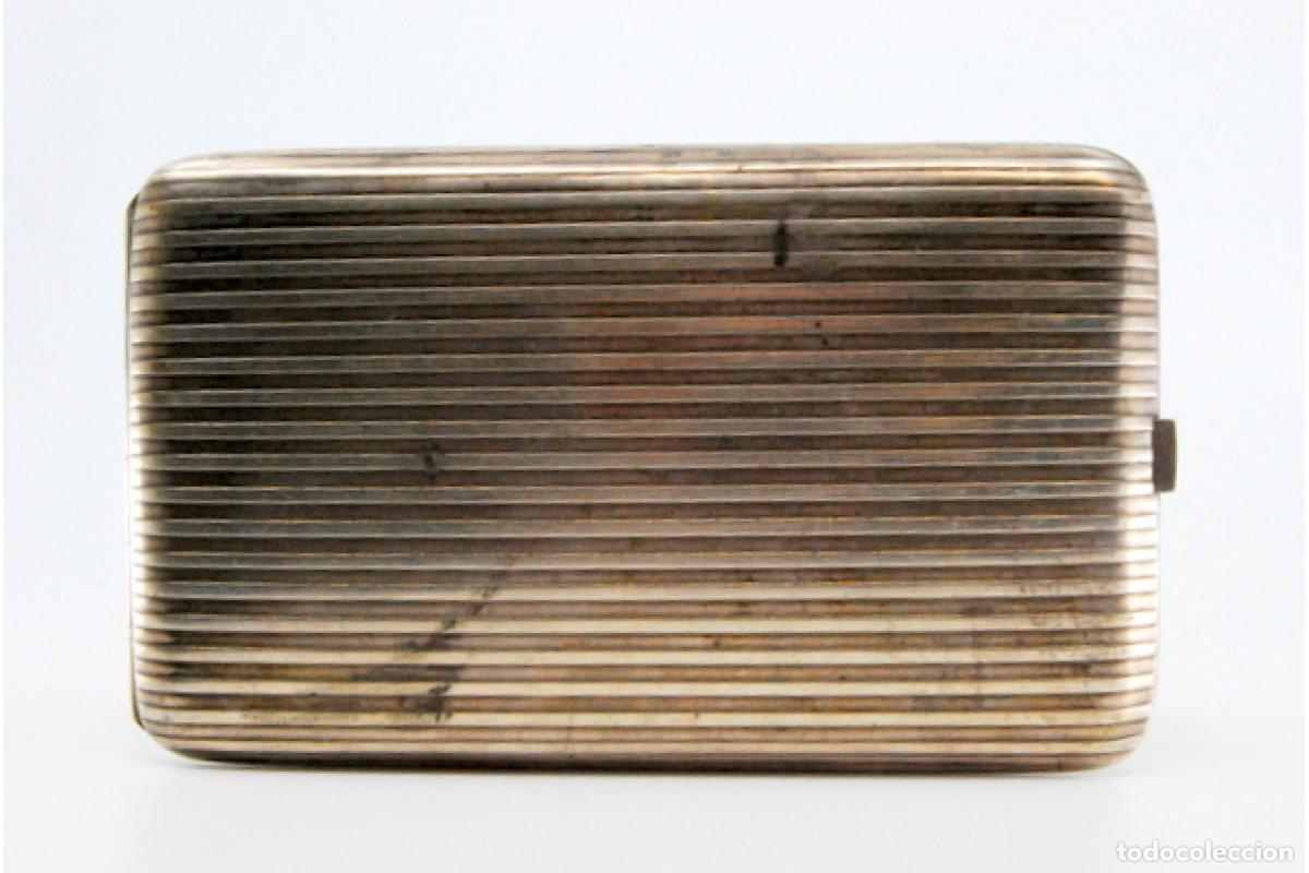 Antig&uuml;edades: Caja de cigarrillos, plateada - Foto 2