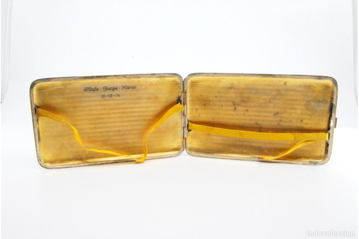 Antig&uuml;edades: Caja de cigarrillos, plateada - Foto 4