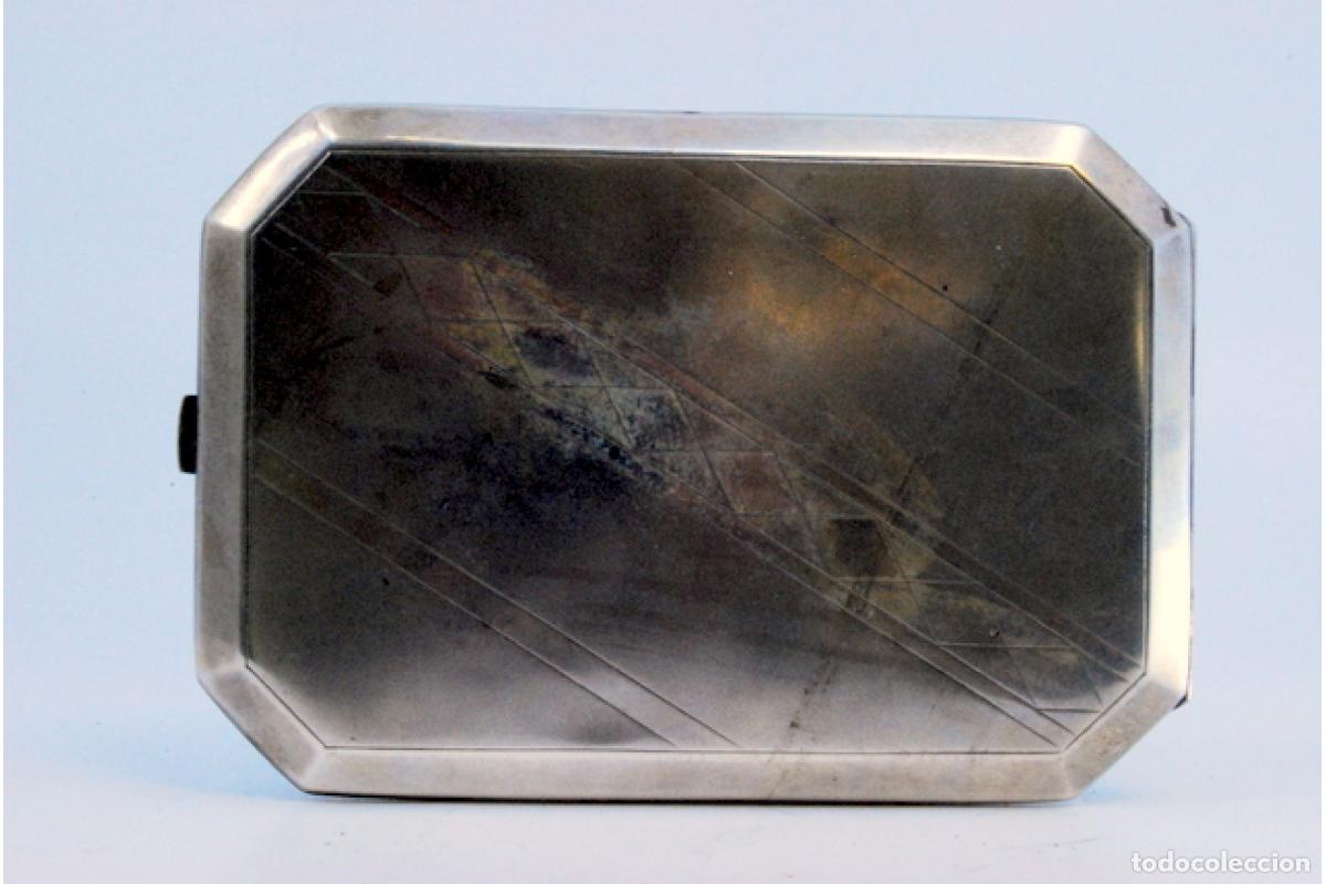 Antig&uuml;edades: Caja de cigarrillos, plateada - Foto 4