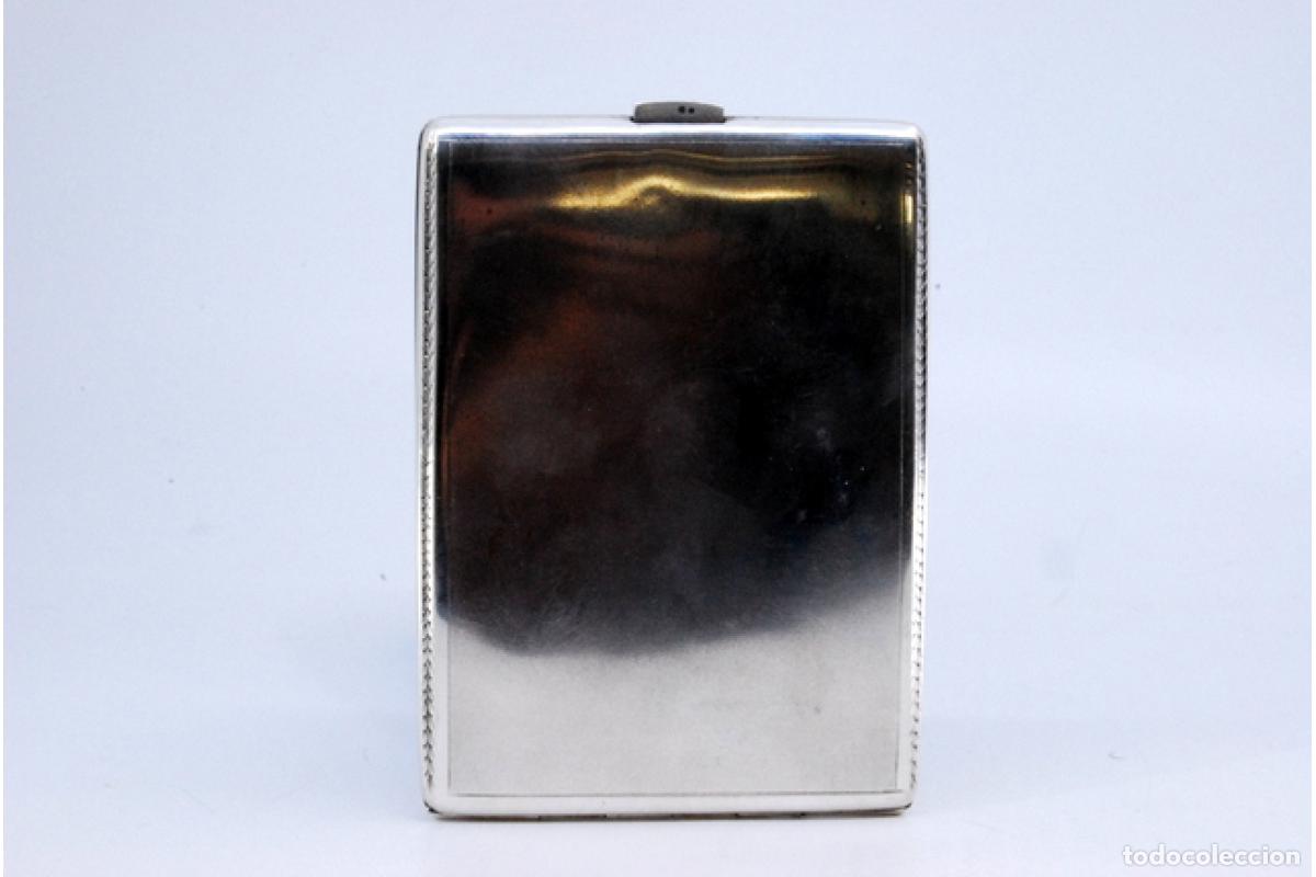 Antig&uuml;edades: Caja de cigarrillos, plateada - Foto 3