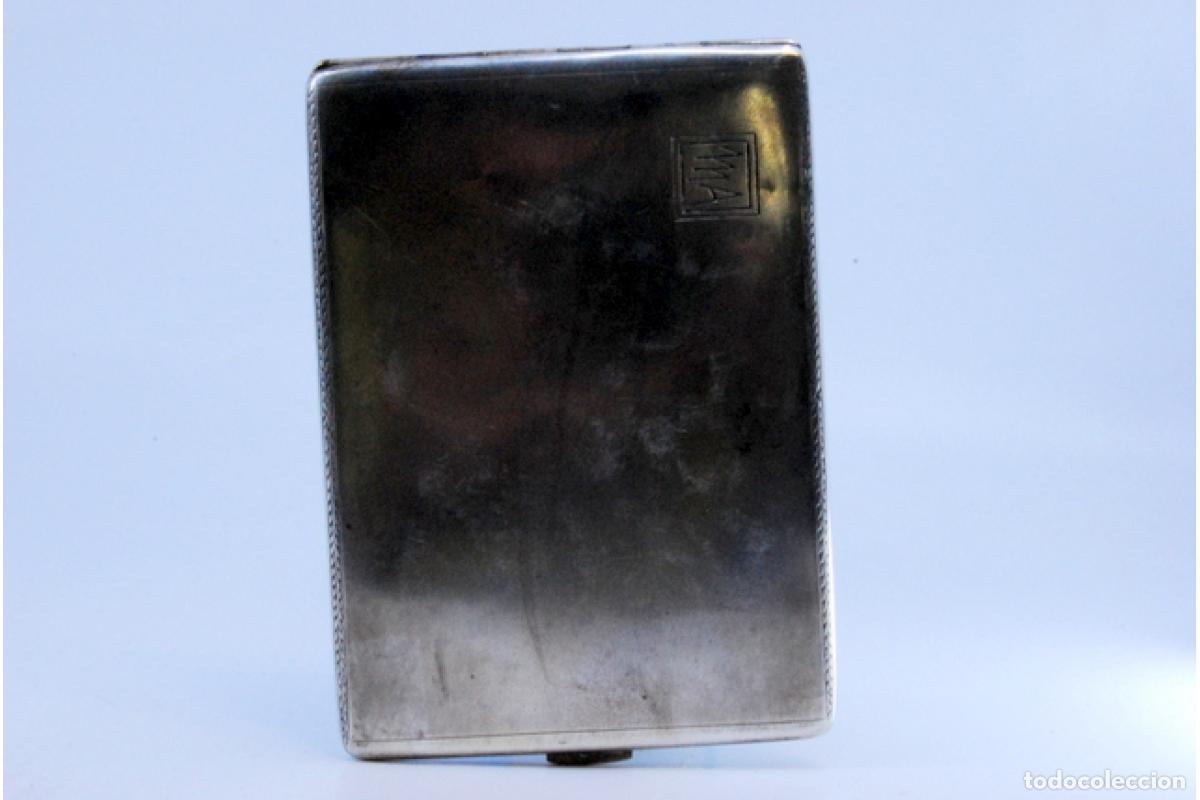 Antig&uuml;edades: Caja de cigarrillos, plateada - Foto 6
