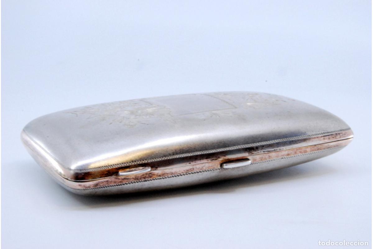 Antig&uuml;edades: Caja de cigarrillos, plateada - Foto 10
