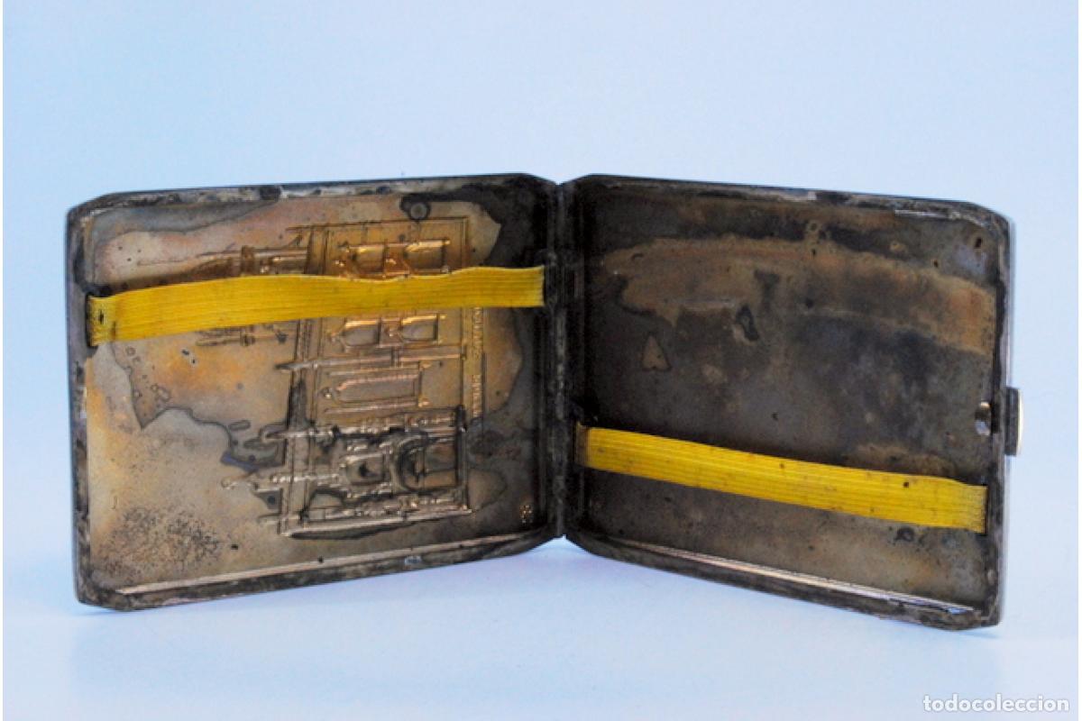 Antig&uuml;edades: Caja de cigarrillos, plateada - Foto 6