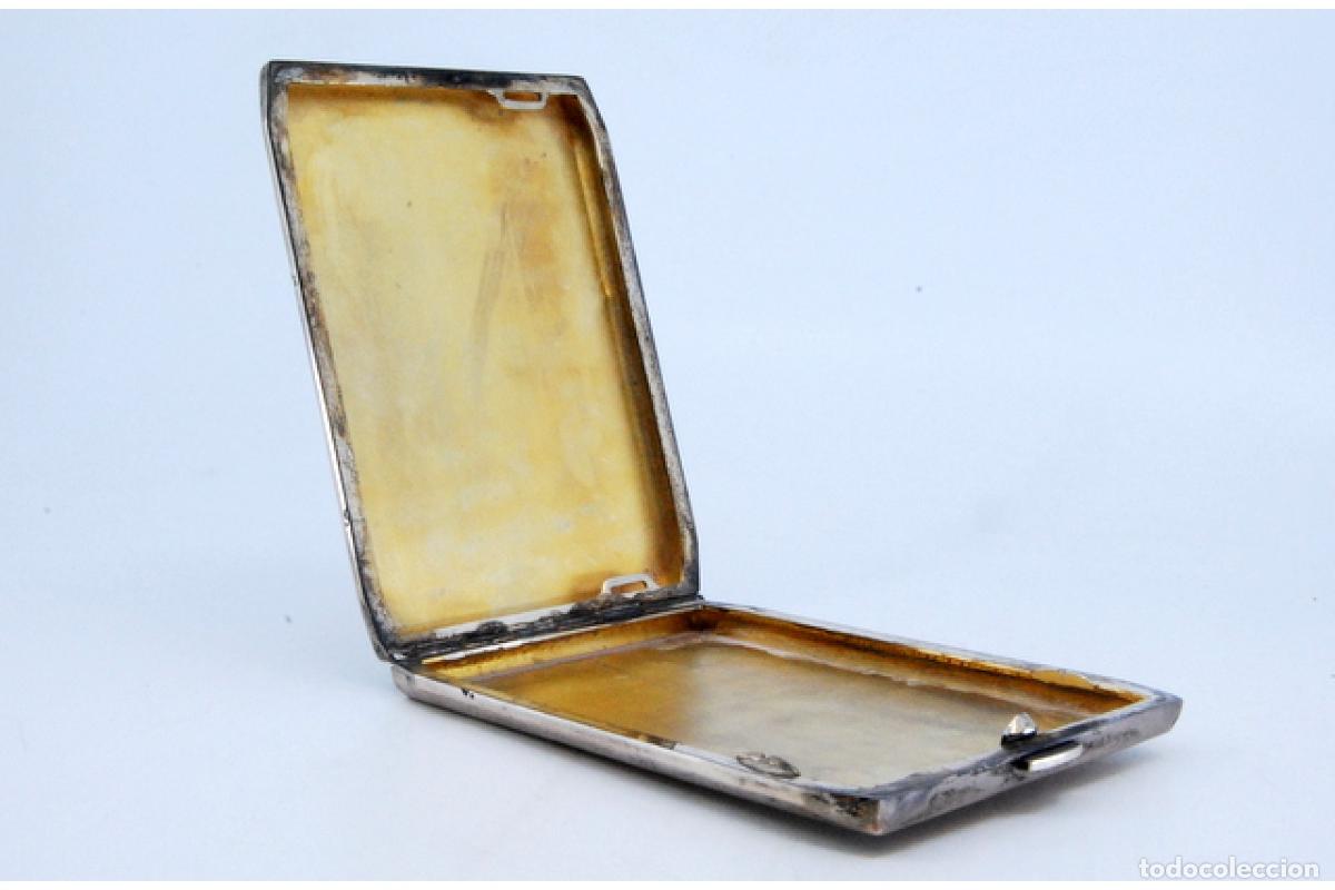 Antig&uuml;edades: Caja de cigarrillos, plateada - Foto 7