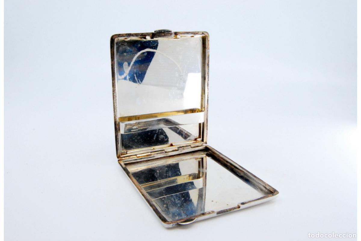 Antig&uuml;edades: Caja de cigarrillos, plateada - Foto 4