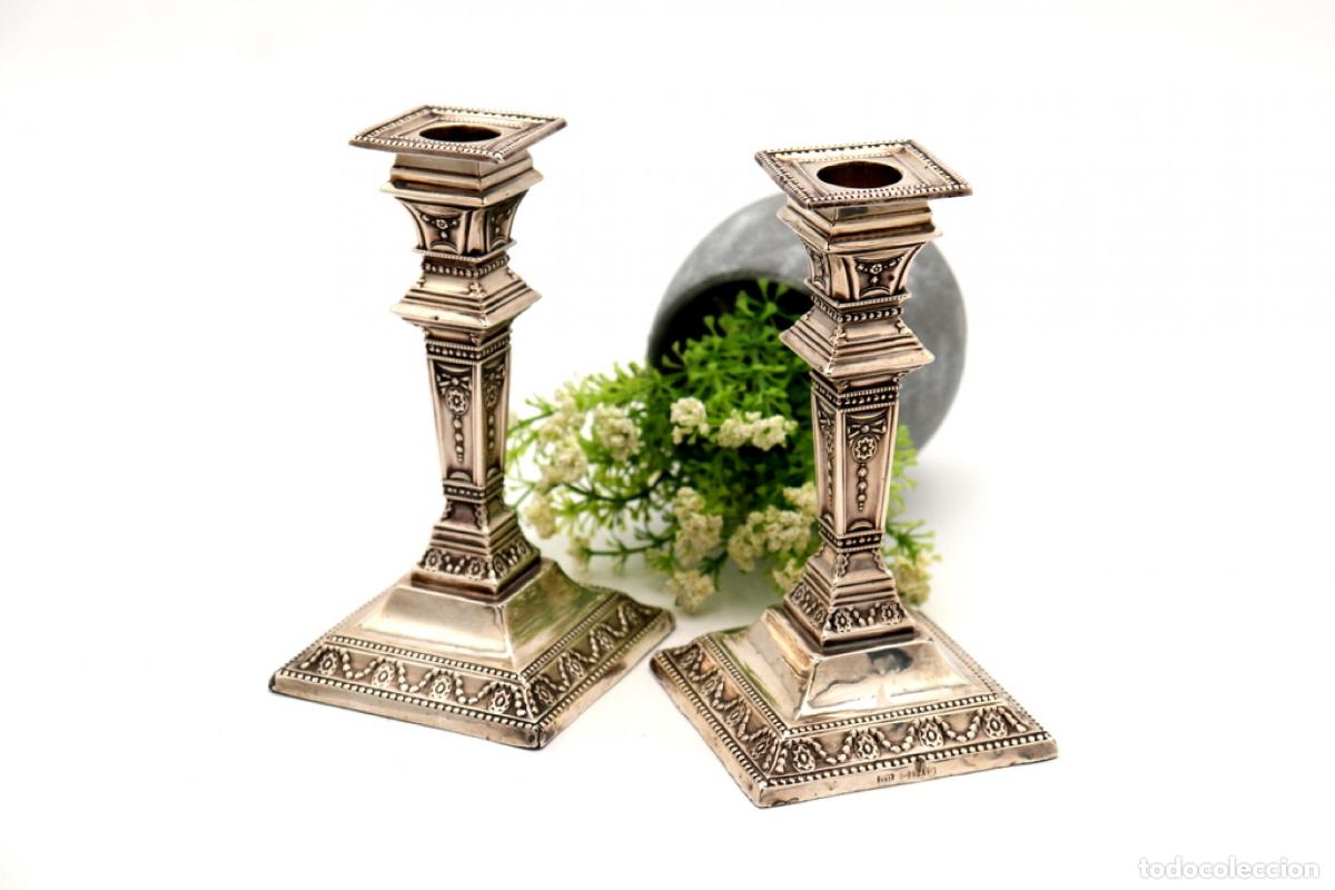 Antig&uuml;edades: Candelabros de plata - Foto 5