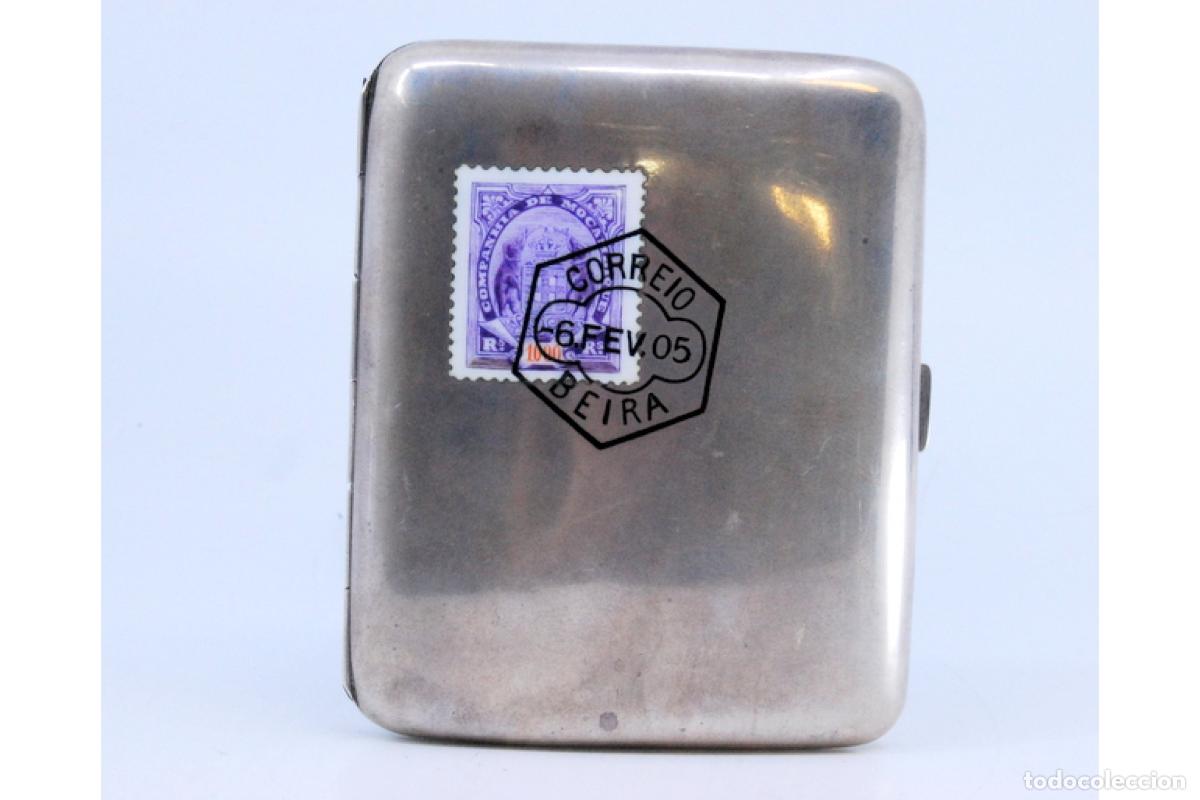 Antig&uuml;edades: Caja de cigarrillos, plateada - Foto 3